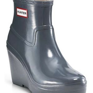 Hunter Aston Gloss Wedge rain boot
